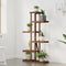 vidaXL - Plantenstandaard - 75x25x140,5 - cm - massief - vurenhout