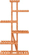 vidaXL - Plantenstandaard - 75x25x140,5 - cm - massief - vurenhout