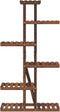 vidaXL - Plantenstandaard - 75x25x140,5 - cm - massief - vurenhout