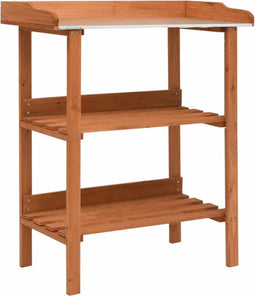 vidaXL - Plantenstandaard - 76x37x89 - cm - vurenhout