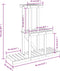vidaXL - Plantenstandaard - 81x25x75,5 - cm - massief - vurenhout