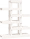 vidaXL - Plantenstandaard - 85x25x109,5 - cm - massief - grenenhout - wit