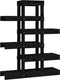 vidaXL - Plantenstandaard - 85x25x109,5 - cm - massief - grenenhout - zwart