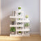 vidaXL - Plantenstandaard - 85x25x109,5 - cm - massief - grenenhout - wit