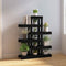 vidaXL - Plantenstandaard - 85x25x109,5 - cm - massief - grenenhout - zwart