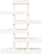 vidaXL - Plantenstandaard - 85x25x109,5 - cm - massief - grenenhout - wit
