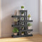vidaXL - Plantenstandaard - 85x25x109,5 - cm - massief - grenenhout - grijs