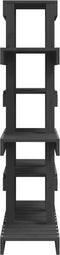 vidaXL - Plantenstandaard - 85x25x109,5 - cm - massief - grenenhout - grijs