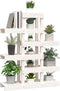vidaXL - Plantenstandaard - 85x25x109,5 - cm - massief - grenenhout - wit