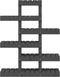 vidaXL - Plantenstandaard - 85x25x109,5 - cm - massief - grenenhout - grijs