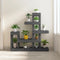 vidaXL - Plantenstandaard - 92x25x97 - cm - massief - grenenhout - grijs