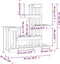 vidaXL - Plantenstandaard - 92x25x97 - cm - massief - grenenhout - grijs