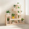 vidaXL - Plantenstandaard - 92x25x97 - cm - massief - grenenhout