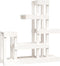 vidaXL - Plantenstandaard - 92x25x97 - cm - massief - grenenhout - wit