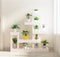 vidaXL - Plantenstandaard - 92x25x97 - cm - massief - grenenhout - wit