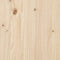 vidaXL - Plantenstandaard - 92x25x97 - cm - massief - grenenhout - wit