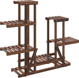 vidaXL - Plantenstandaard - 95x25x96 - cm - massief - vurenhout