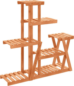 vidaXL - Plantenstandaard - 95x25x96 - cm - massief - vurenhout