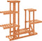 vidaXL - Plantenstandaard - 95x25x96 - cm - massief - vurenhout