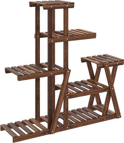 vidaXL - Plantenstandaard - 95x25x96 - cm - massief - vurenhout