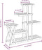 vidaXL - Plantenstandaard - 95x25x96 - cm - massief - vurenhout