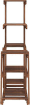 vidaXL - Plantenstandaard - 95x25x96 - cm - massief - vurenhout