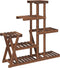 vidaXL - Plantenstandaard - 95x25x96 - cm - massief - vurenhout