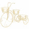 vidaXL - Plantenstandaard - fietsvorm - vintage - stijl - metaal