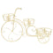 vidaXL - Plantenstandaard - fietsvorm - vintage - stijl - metaal