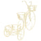vidaXL - Plantenstandaard - fietsvorm - vintage - stijl - metaal