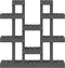 vidaXL - Plantenstandaard - grijs - 104,5x25x109,5 - cm - massief - grenenhout