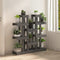 vidaXL - Plantenstandaard - grijs - 104,5x25x109,5 - cm - massief - grenenhout