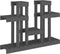 vidaXL - Plantenstandaard - grijs - 104,5x25x77,5 - cm - massief - grenenhout