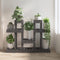 vidaXL - Plantenstandaard - grijs - 104,5x25x77,5 - cm - massief - grenenhout