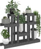 vidaXL - Plantenstandaard - grijs - 104,5x25x77,5 - cm - massief - grenenhout