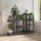 vidaXL - Plantenstandaard - grijs - 104,5x25x77,5 - cm - massief - grenenhout