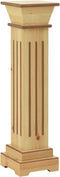 vidaXL - Plantenstandaard - klassieke - zuil - vierkant - 17x17x66 - cm - MDF - hout
