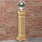 vidaXL - Plantenstandaard - klassieke - zuil - vierkant - 17x17x66 - cm - MDF - hout