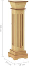 vidaXL - Plantenstandaard - klassieke - zuil - vierkant - 17x17x66 - cm - MDF - hout