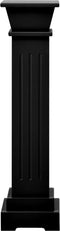 vidaXL - Plantenstandaard - klassieke - zuil - vierkant - 17x17x66 - cm - MDF - zwart