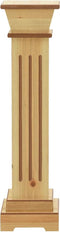 vidaXL - Plantenstandaard - klassieke - zuil - vierkant - 17x17x66 - cm - MDF - hout