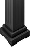 vidaXL - Plantenstandaard - klassieke - zuil - vierkant - 17x17x66 - cm - MDF - zwart
