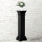 vidaXL - Plantenstandaard - klassieke - zuil - vierkant - 17x17x66 - cm - MDF - zwart