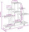 vidaXL - Plantenstandaard - met - wielen - 110x25x101 - cm - massief - vurenhout