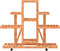 vidaXL - Plantenstandaard - met - wielen - 110x25x101 - cm - massief - vurenhout
