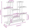 vidaXL - Plantenstandaard - met - wielen - 110x25x115 - cm - massief - vurenhout