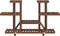 vidaXL - Plantenstandaard - met - wielen - 110x25x78 - cm - massief - vurenhout