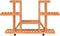 vidaXL - Plantenstandaard - met - wielen - 110x25x78 - cm - massief - vurenhout