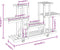 vidaXL - Plantenstandaard - met - wielen - 110x25x78 - cm - massief - vurenhout