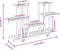 vidaXL - Plantenstandaard - met - wielen - 110x25x78 - cm - massief - vurenhout